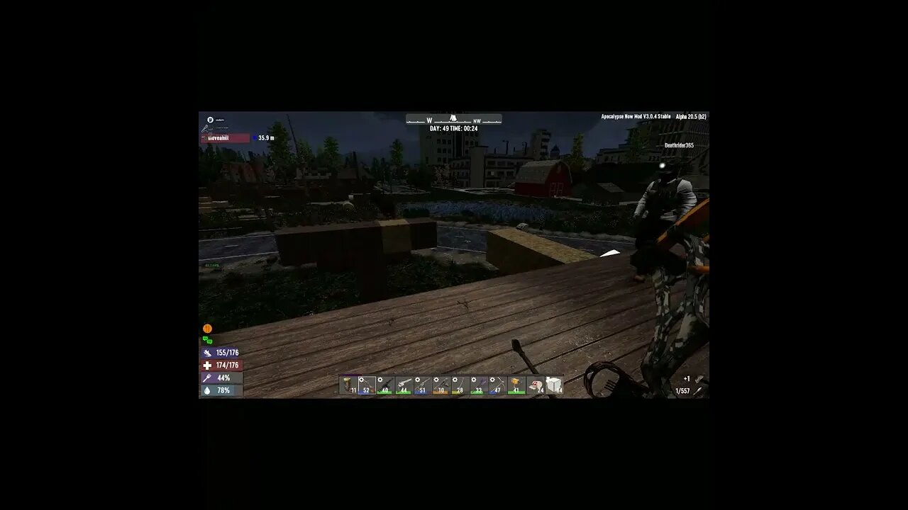 drawbridge....hours to build but gone in seconds ---- 7 Days To Die
