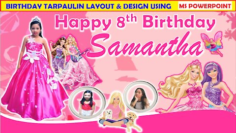 BOSS BABY II HOW TO MAKE BIRTHDAY TARPAULIN LAYOUT IN MS POWERPOINT II MS POWERPOINT TUTORIAL