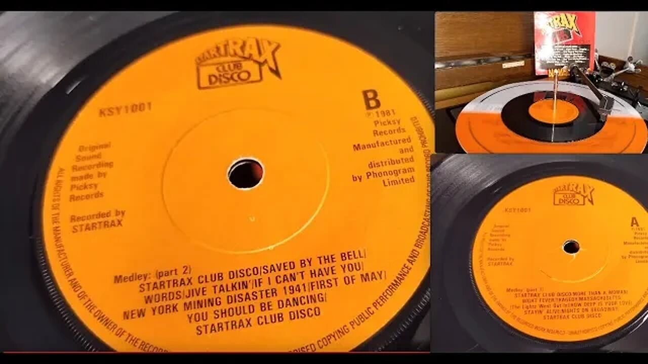 The Bee Gee's Startrax Club Disco 1981 Picksy 45rpm Vinyl Single