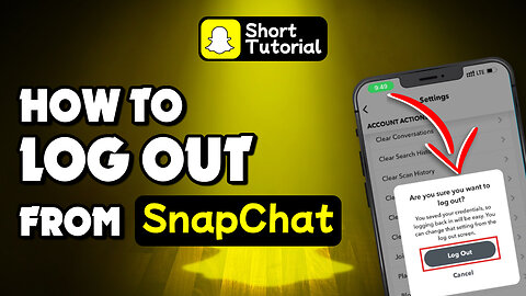 How to logout your Snapchat app