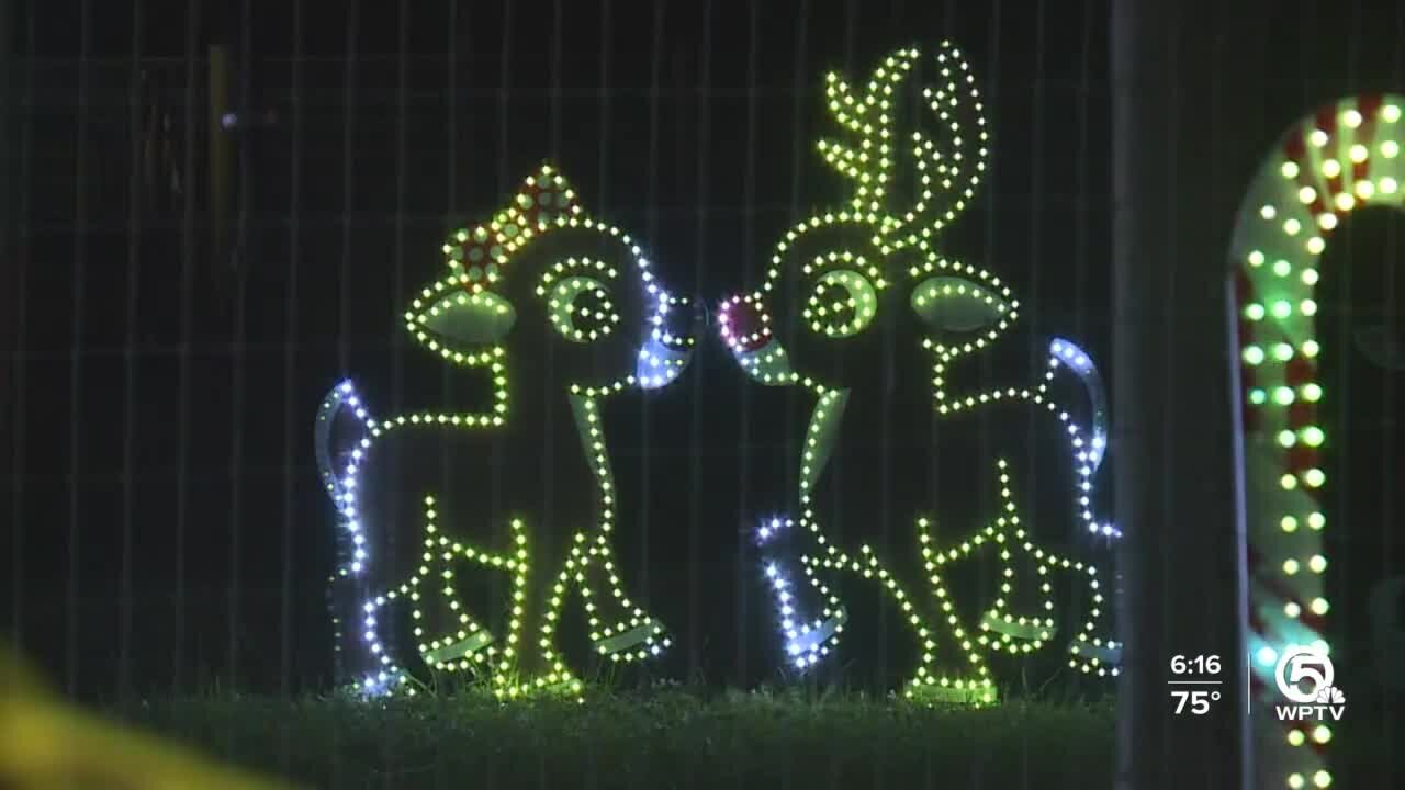 Charitable holiday light show dazzles Jupiter Farms