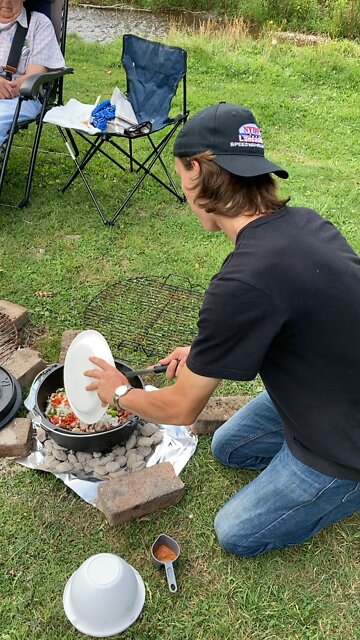 Jambalaya in our Dutch oven Part 2