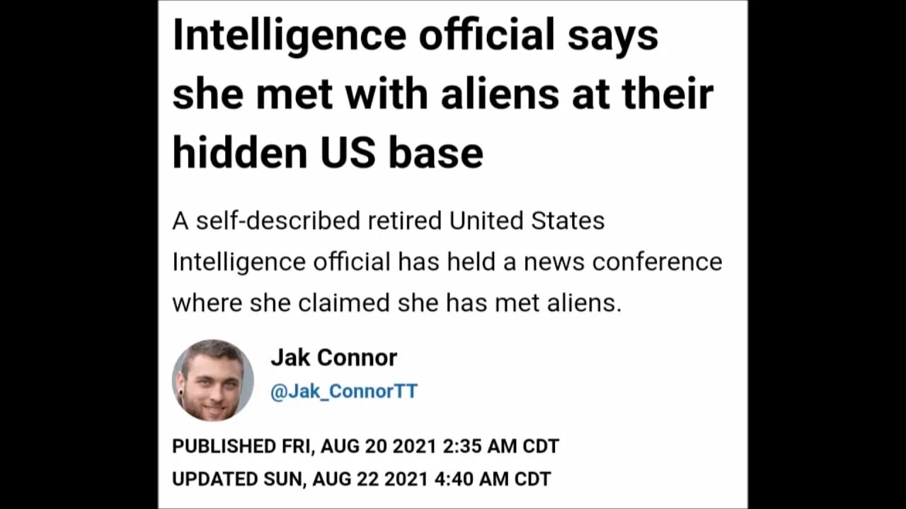 Intelligence Official Says She Met With Aliens At Secret U S Base Paranormal News