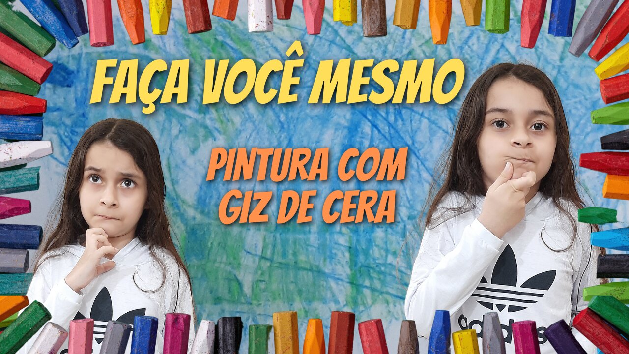 FAÇA VOCÊ MESMO / PINTURA COM GIZ DE CERA #façavocêmesmo