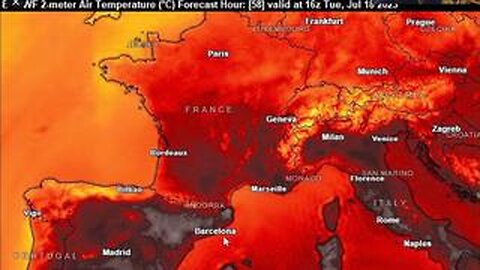 60 degrees of death Heatwave in Spain!! Runaway Climate is coming!!