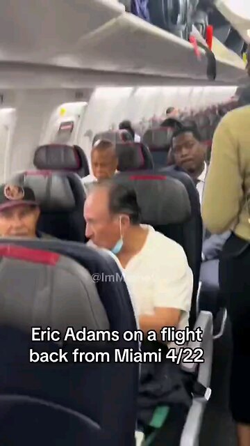 Today in the left eating itself. Mayor Eric Adams confronted on his flight.