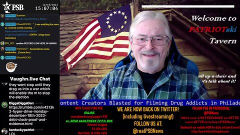 2023-12-19 15:00 EST - The PATRIOTski Tavern: