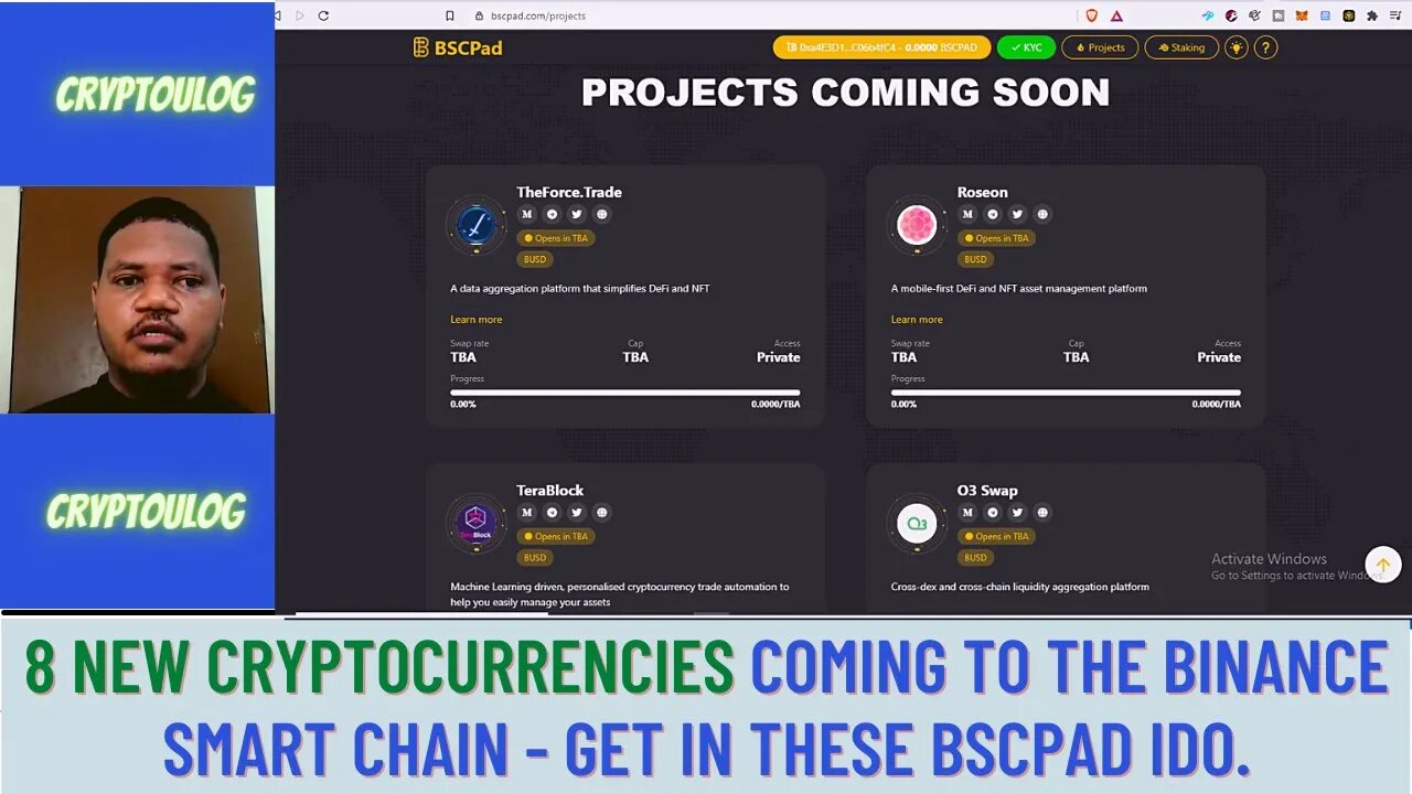 8 New Cryptocurrencies Coming To The Binance Smart Chain - Get In These BSCPAD IDO.