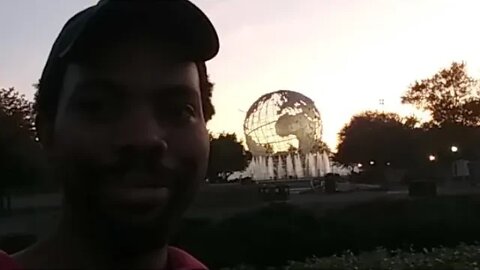 Sunset In Flushing Meadows Park