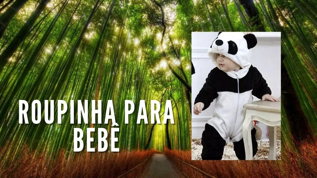 Tip Top Roupinha de Panda para bebê | GkM