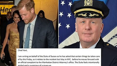 Prince Harry's Demand for NYPD Arrests Revealed