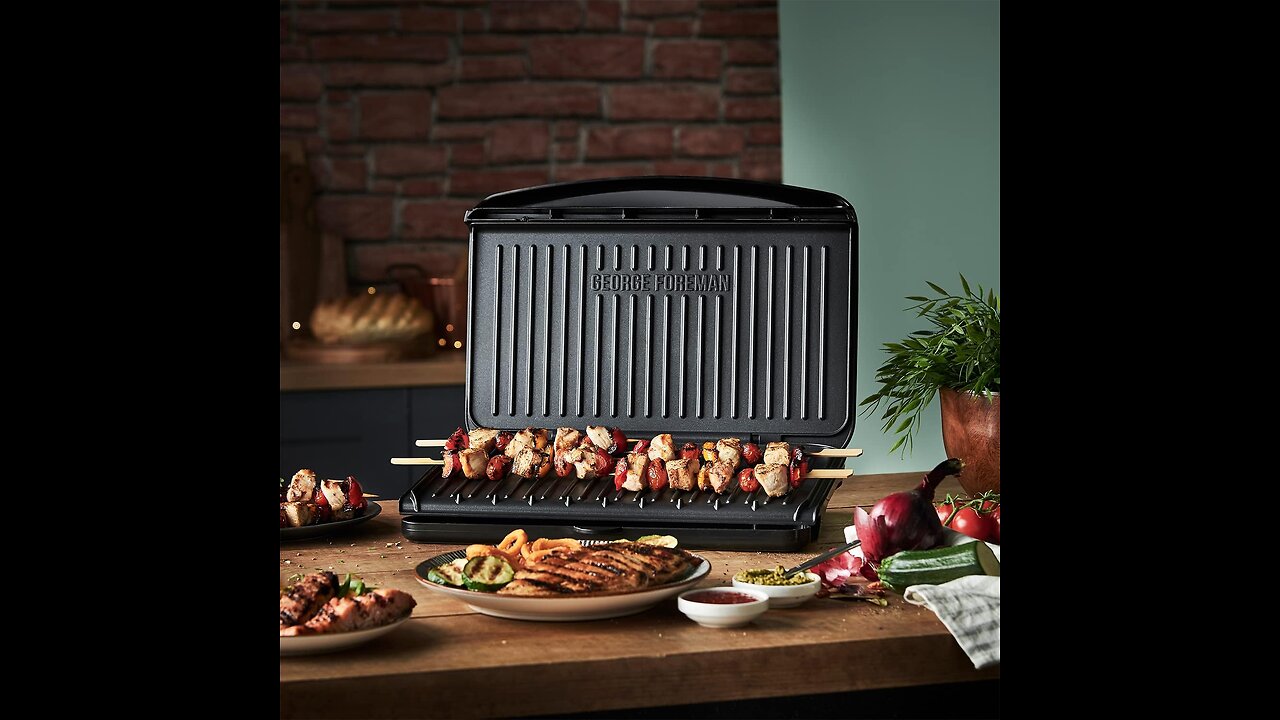 George Foreman Large Electric Fit Grill😎👍