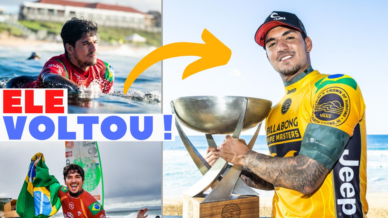 Gabriel Medina e o anúncio da sua volta.