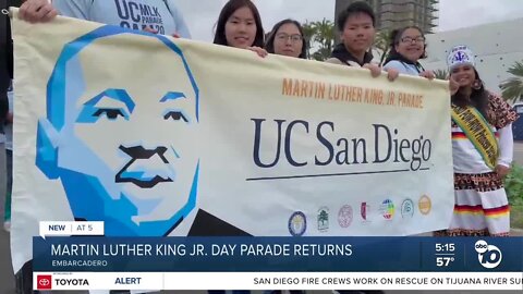 Martin Luther King Jr. Parade returns to San Diego for 1st time since 2019