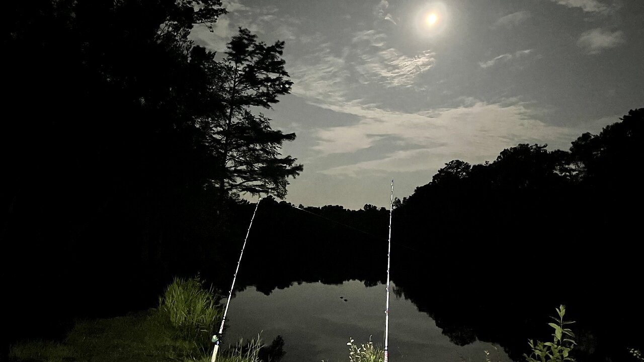 Bank Fishing For Catfish On The Little Pee Dee River- Conway, SC