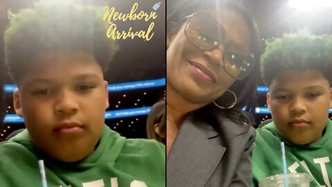 Nia Long's Son Dez Colors Hair Green To Support His Dad! ☘️