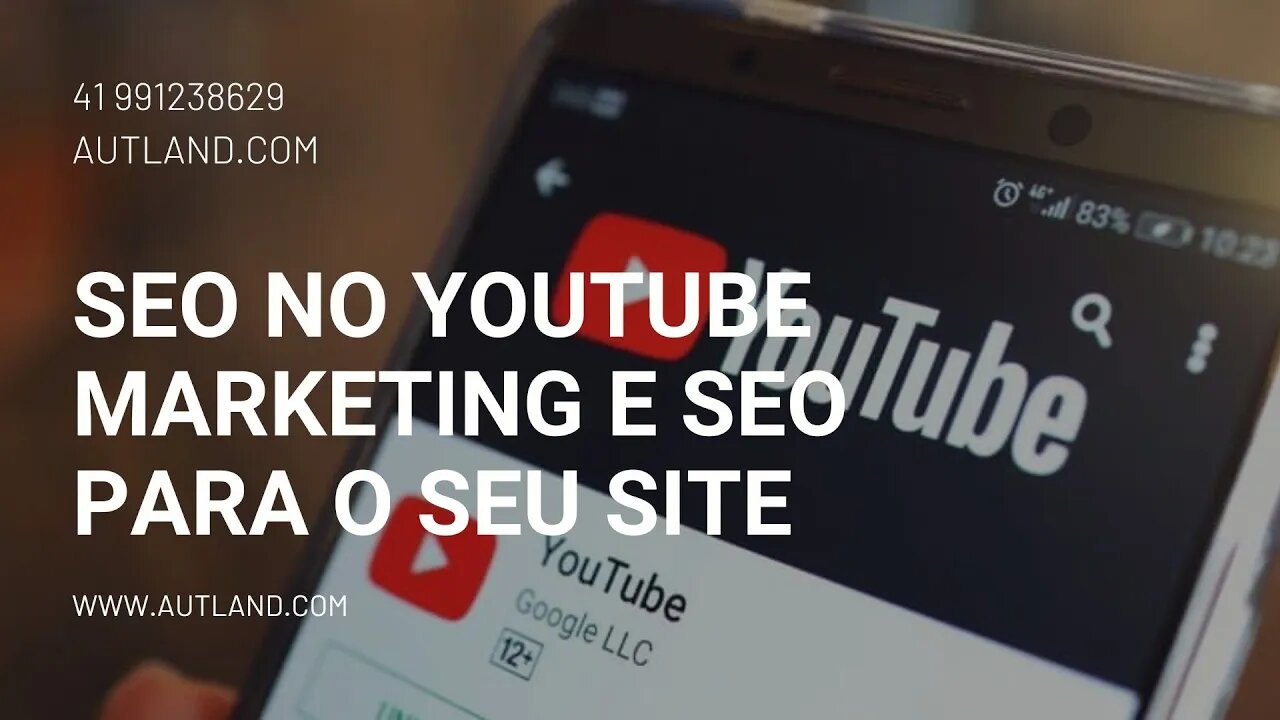SEO para o YouTube, SEO para seu Site, Marketing no YouTube, Ter mais Leads, Site no Topo do Google