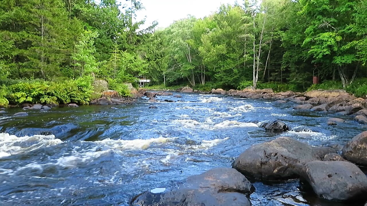 Adirondack Mountains - A Warm Summer Day on the River Bend