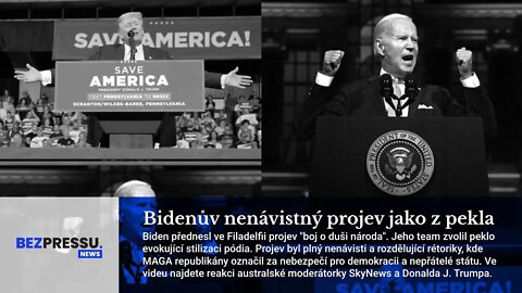 Bidenův nenávistný projev jako z pekla