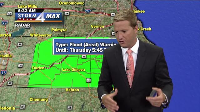 Areal Flood Warning in Effect Thursday