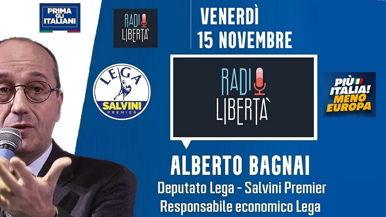 🔴 QUI PARLAMENTO - On. Alberto Bagnai, Responsabile economico della Lega, a RadioLibertà (15.11.24)