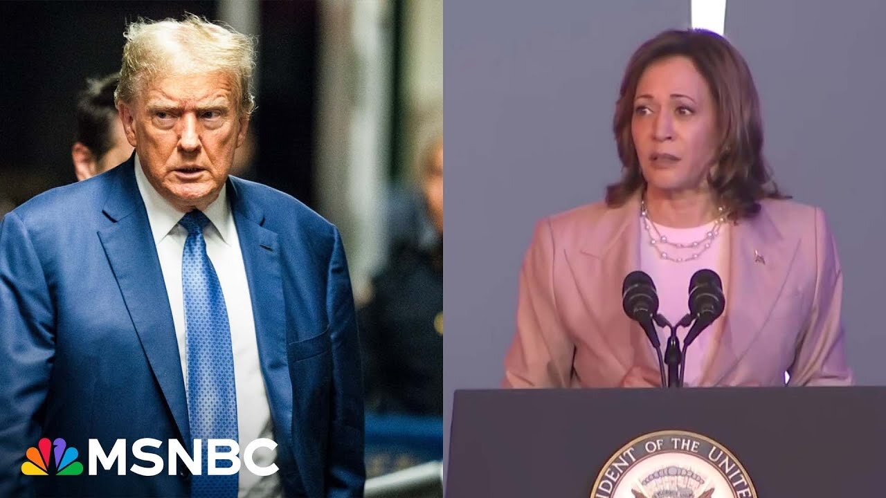 Harris criticizes Trump for promoting video referencing ‘unified Reich’