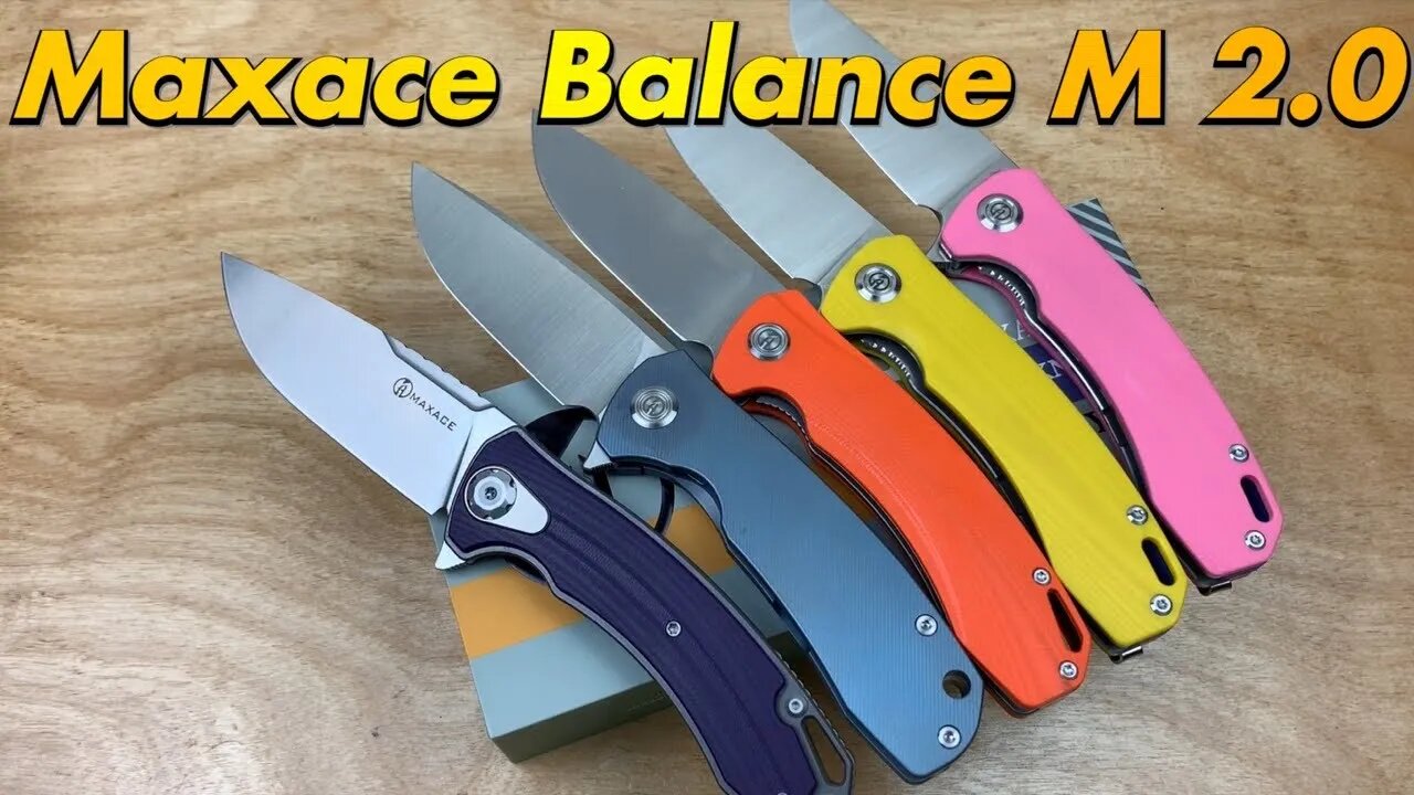 Maxace Balance M 2.0 G10 M390 linerlock joins the Maxace Balance family !