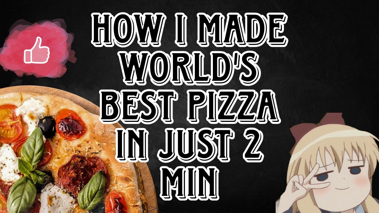 Pizza recipe in just 2 MIN 🍕🔥