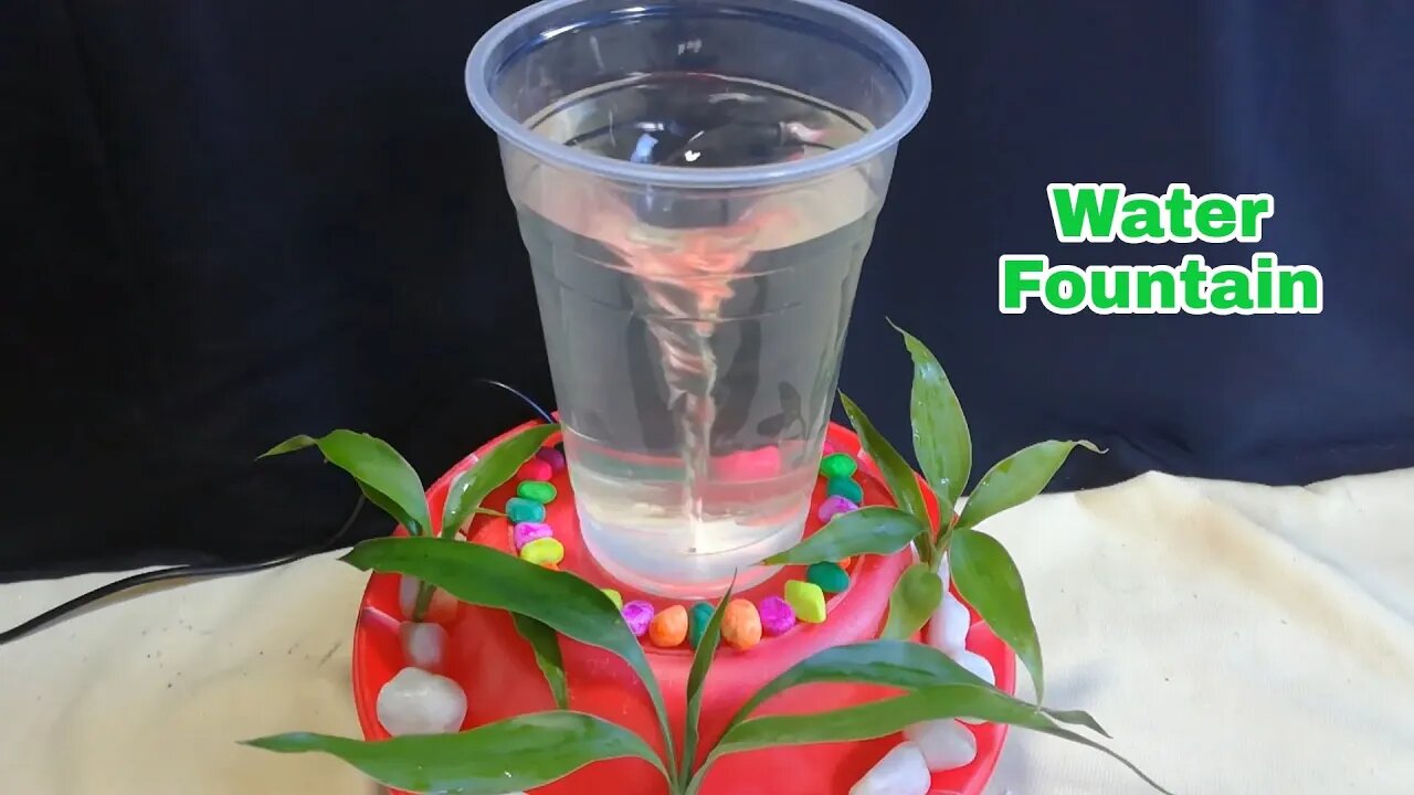 How to Make Water Fountain Using Plastic | Home Made water fountain | water fountain | Fountain