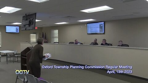 Oxford Township Planning Commission Regular Meeting: April, 13th 2023