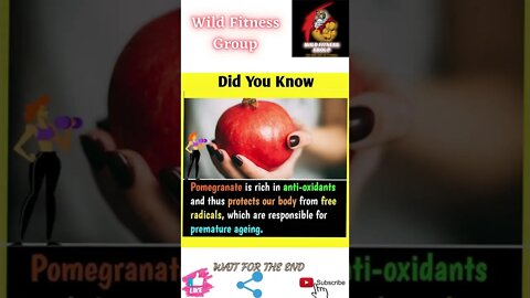 🔥Benefits of pomegranate🔥#shorts🔥#wildfitnessgroup🔥10 May 2022🔥