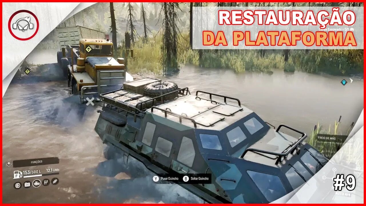 SnowRunner, Restauração Da Plataforma, Gameplay PT BR #9