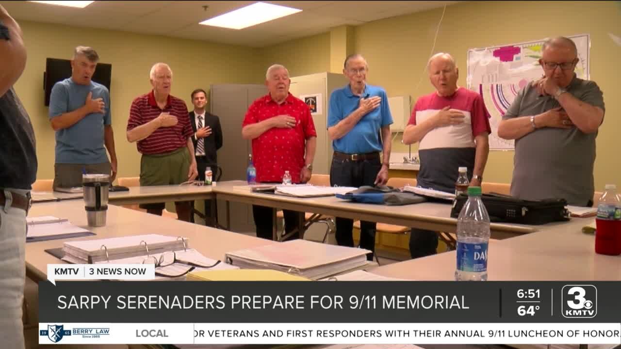 Sarpy Serenaders prepare for Bellevue's 9/11 memorial ceremony