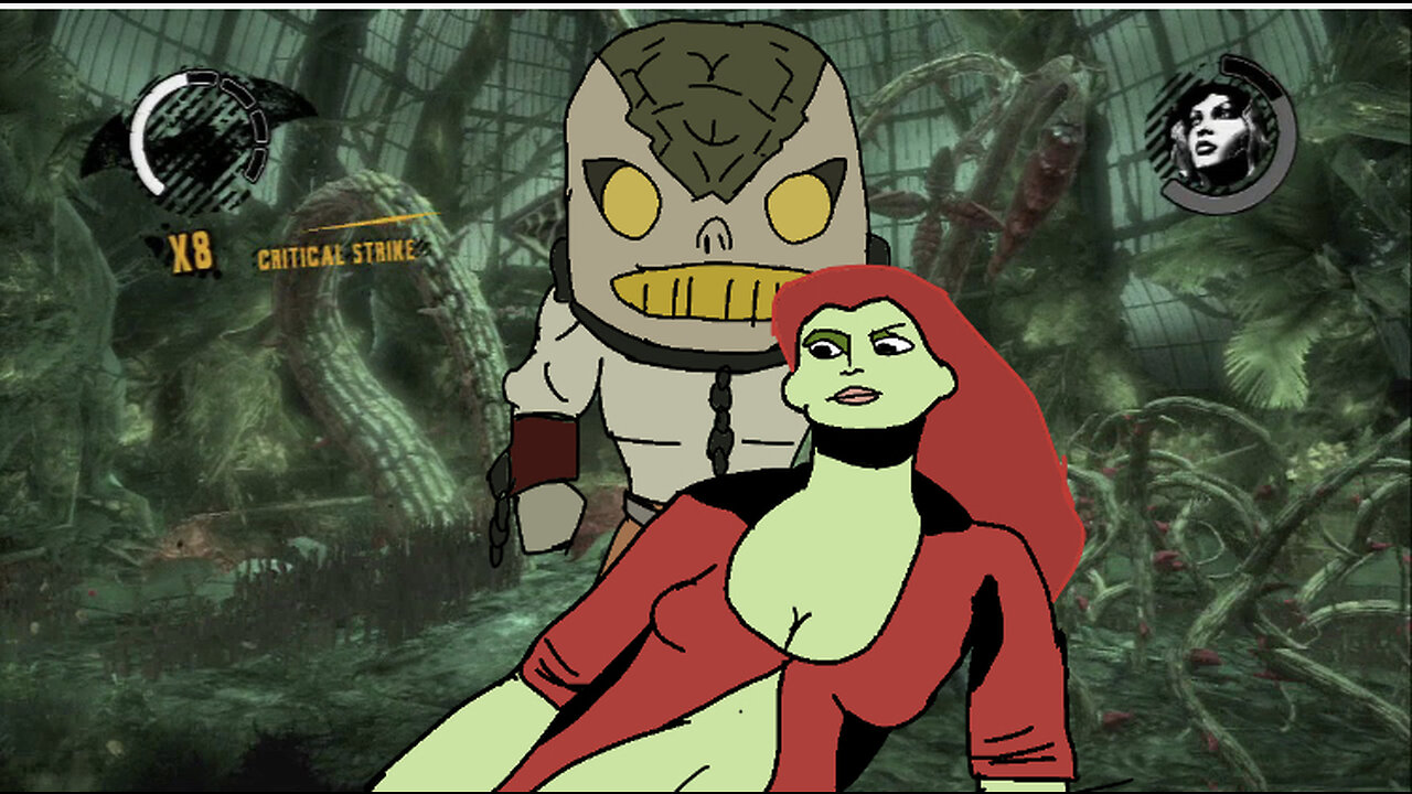 Batman Arkham asylum part 4 killer croc and poison ivy