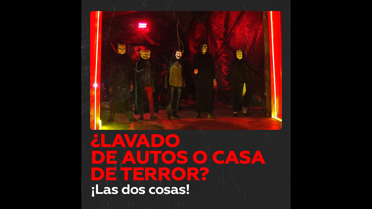 ¿Qué pasa si una casa de sustos se funde con un lavado de autos?