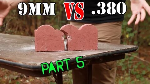 9mm vs .380: Brick Impact Test