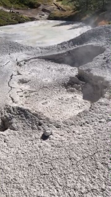 Boiling mud Yellowstone