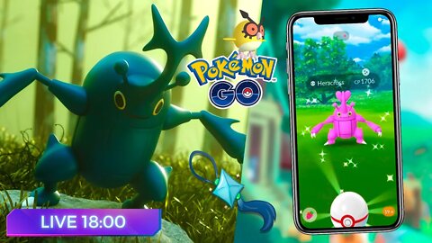 🚶 Em Busca do HERACROSS Brilhante (Shiny)! A Saga do BESOURO ROSA continua no Pokémon GO!