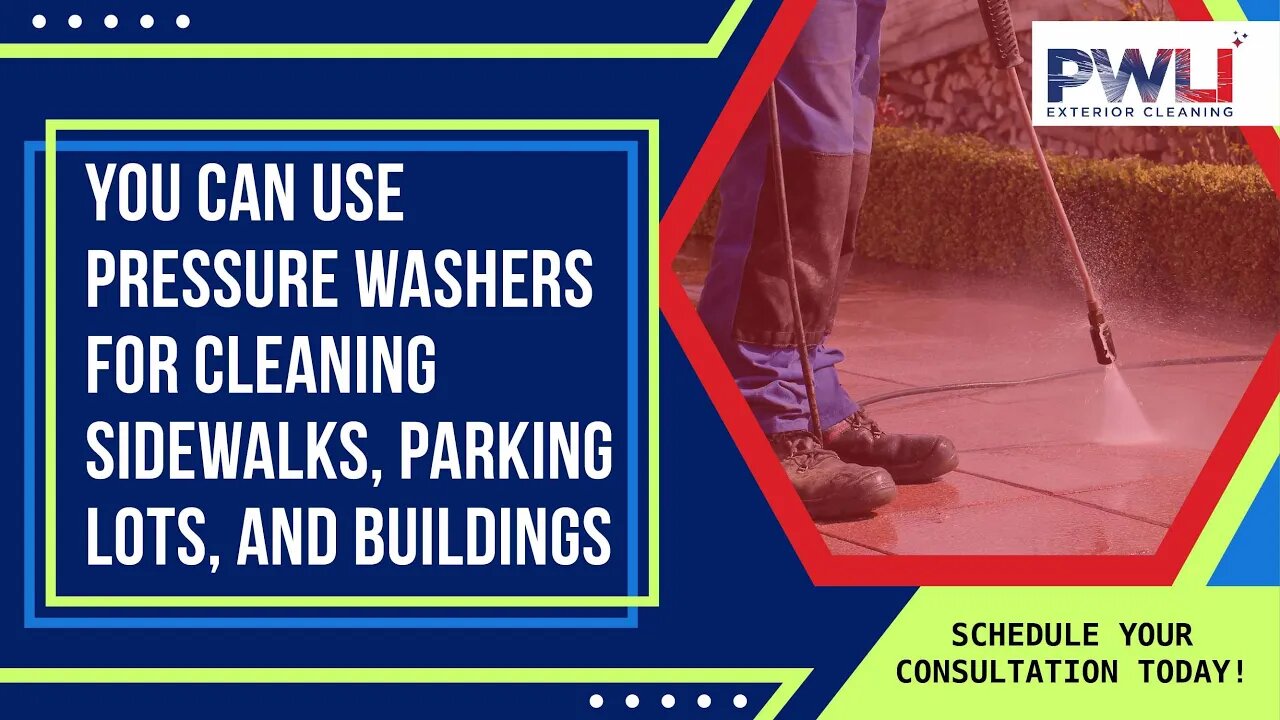 You Can Use Pressure Washers for Cleaning Sidewalks, Parking Lots, and Buildings