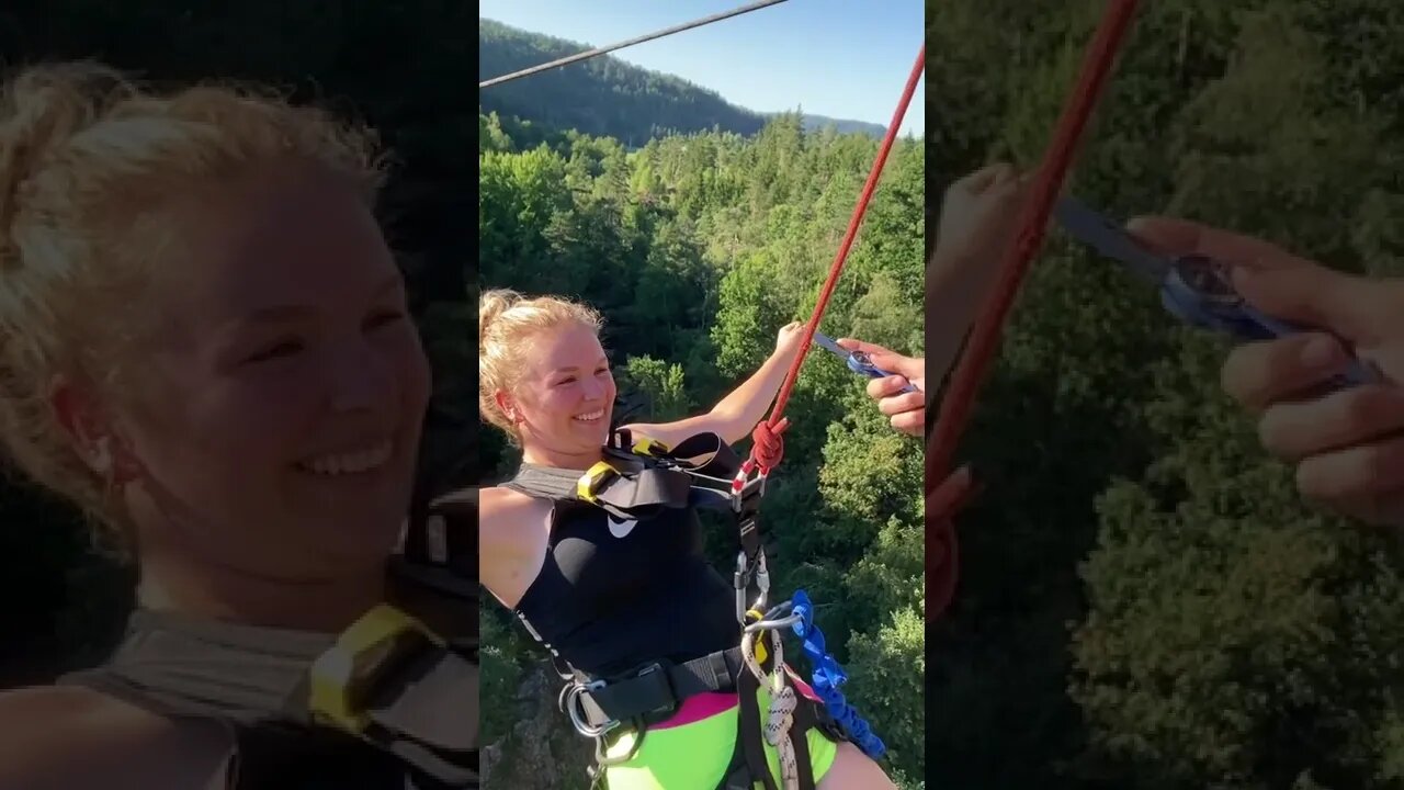 Would you dare do this? Scary Bungee Jump