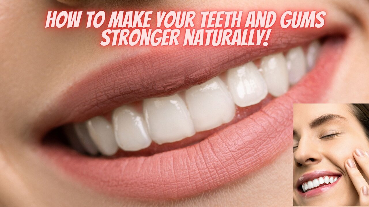 How to make your teeth and gums stronger naturally.