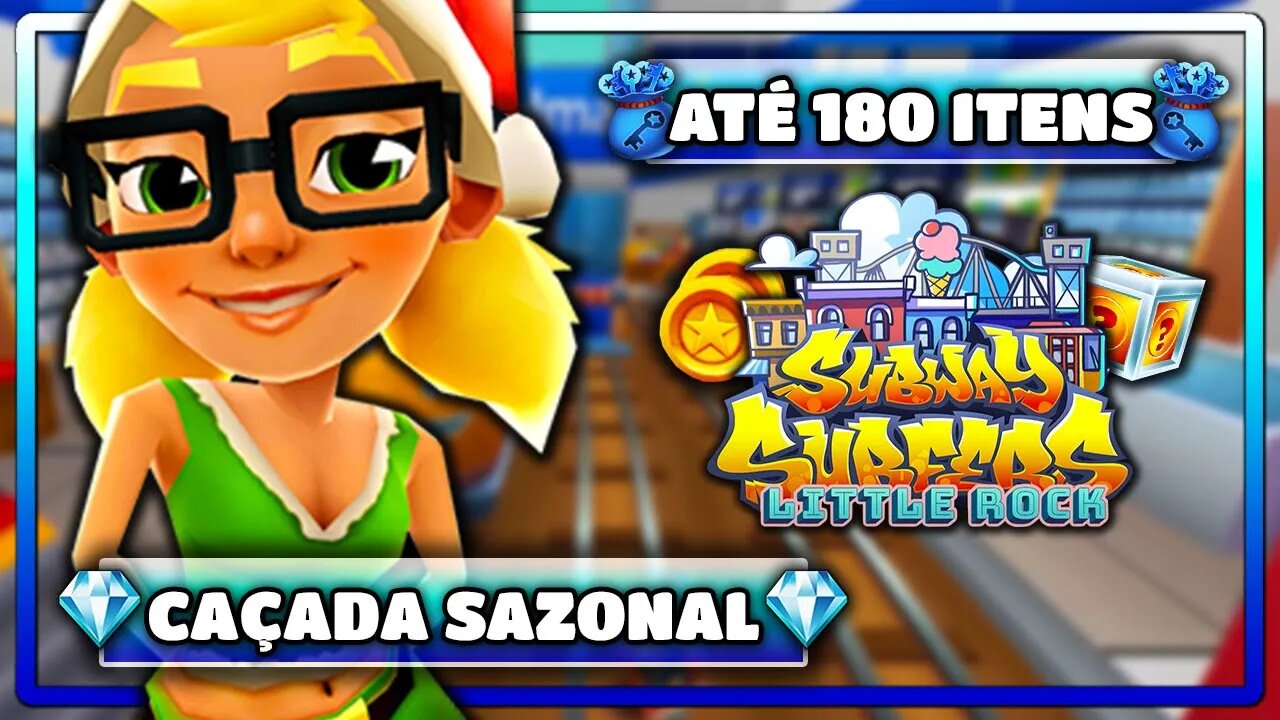 Subway Surfers Little Rock | Caçada Sazonal até 180 Itens