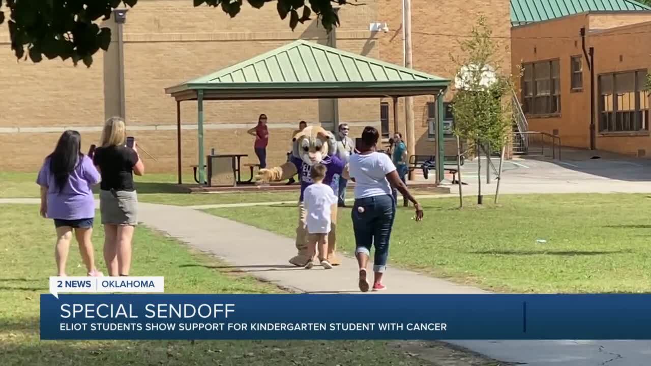 Eliot Elementary student gets special sendoff ahead of cancer treatment