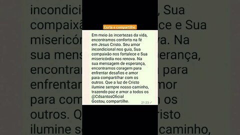 #gratidão #jesus #motivação #constancia #curainterior #cdsantosoficial #jesuscristo #jesuscristo