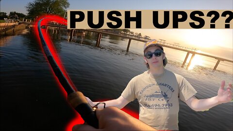 Fishing Pushup Challenge!?!