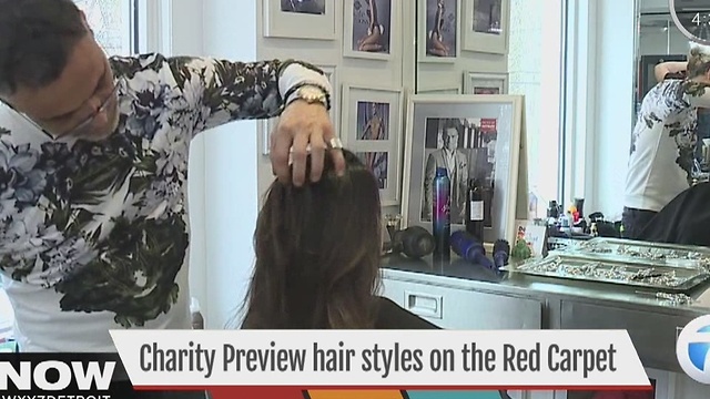 Charity Preview hair styles for the red carpet