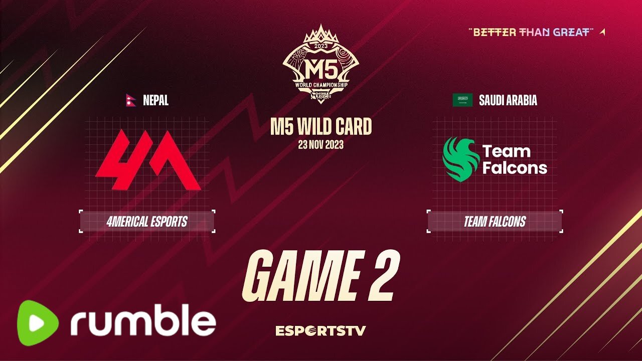 M5 Wild Card Day 1 | 4MERICAL ESPORTS VS TEAM FALCONS | GAME 2 | Mobile Legend Championship 2023