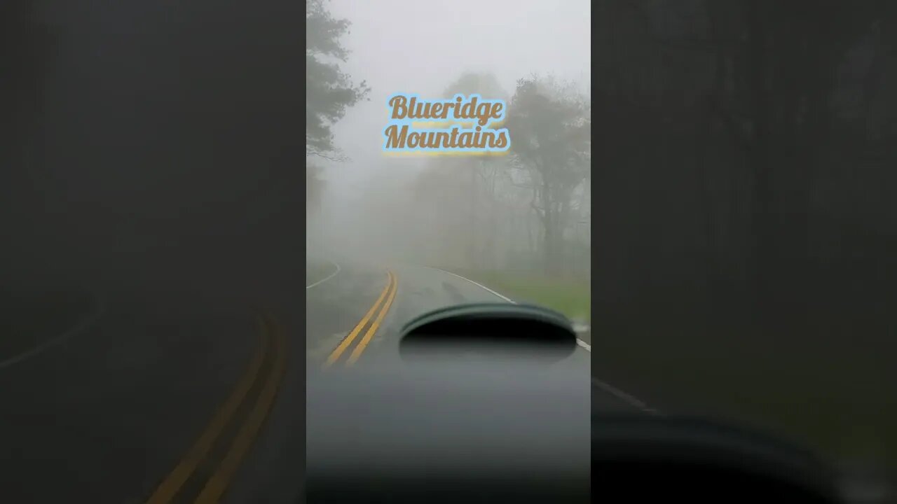 Driving through the clouds in Blueridge Ga