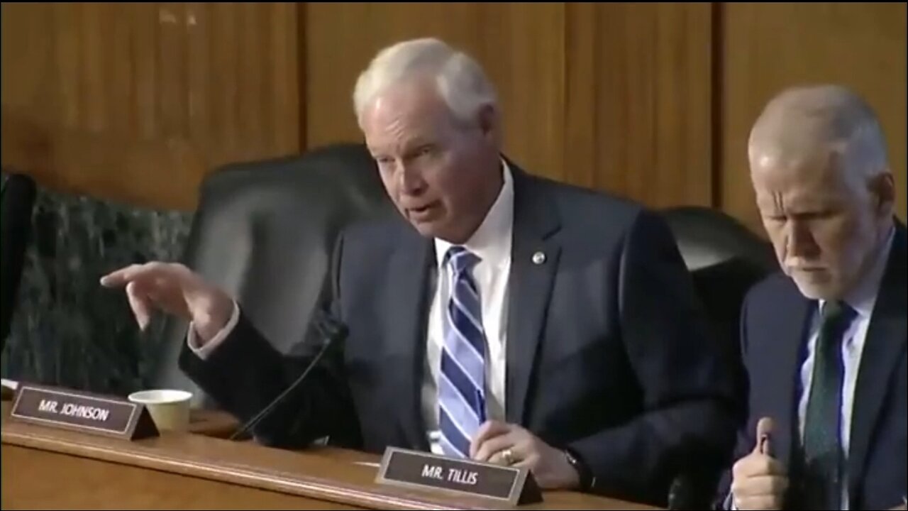 Sen Ron Johnson Is SHOCKED When Treasury Secretary Says This