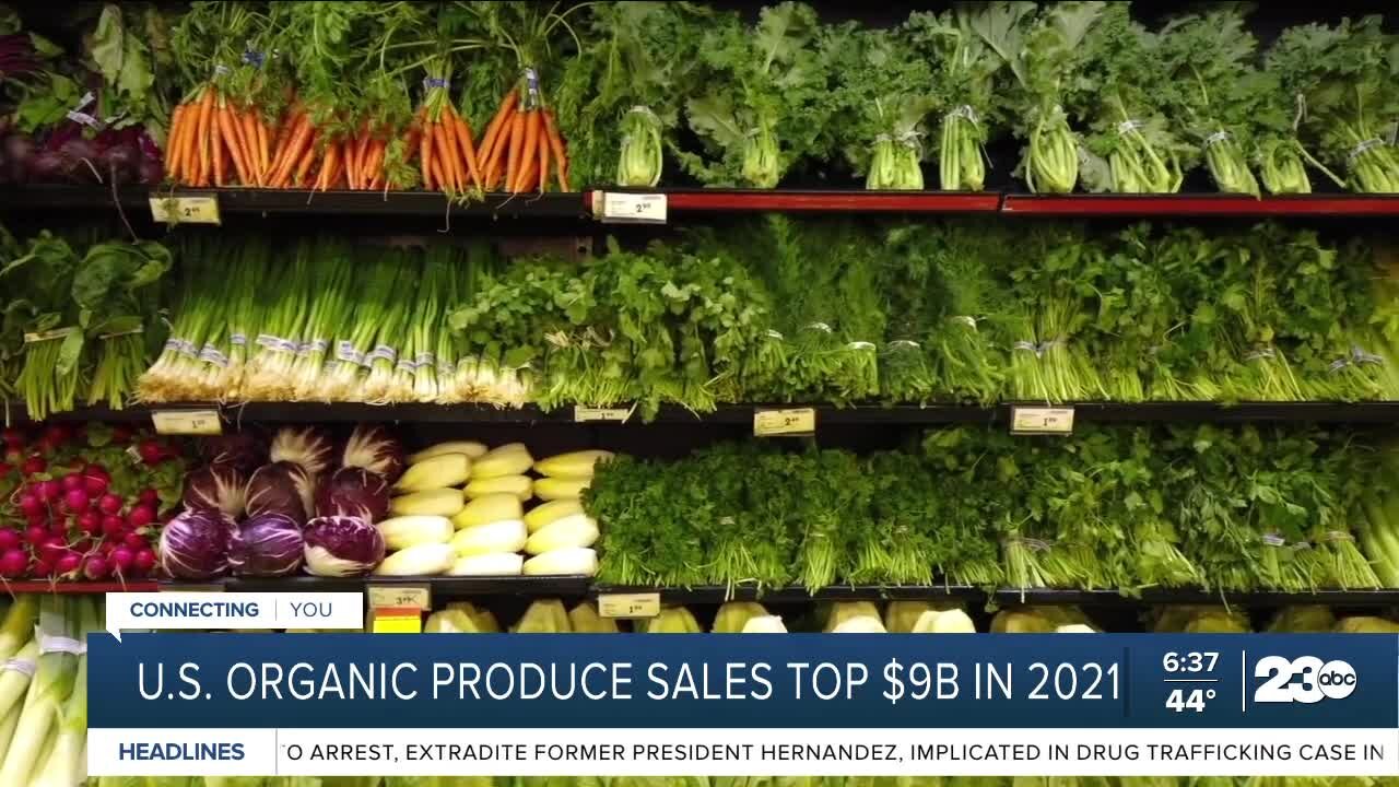 US. organic produce sales top $9B in 2021